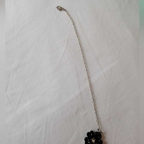 Floral Silver Tone Necklace - Picture 13 of 13